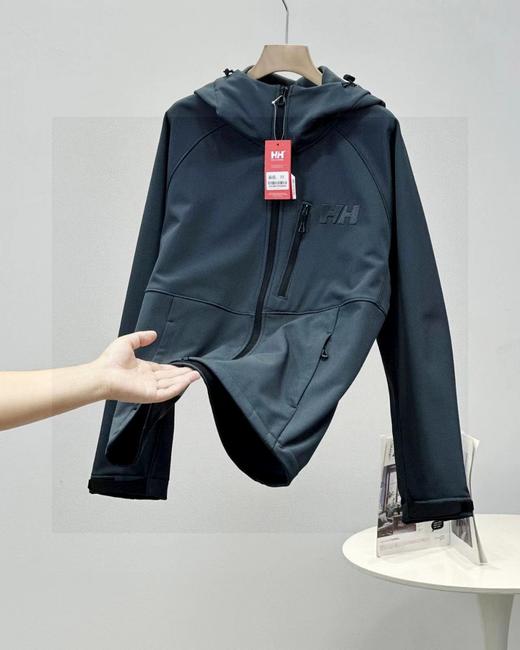 海莉汉森26年男春季秋新款户外防水保暖抓绒软壳衣梭织外套夹克！加绒加厚 商品图3