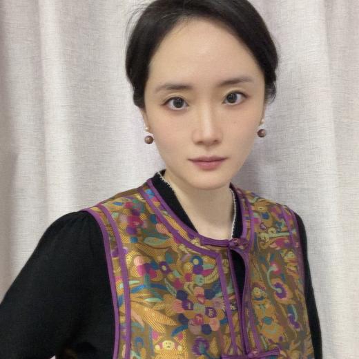 【咕咕同款】NANSONGSILK/NS新中式新款国风圆领提花盘扣新中式坎肩马甲M1D536106Y南宋 商品图11