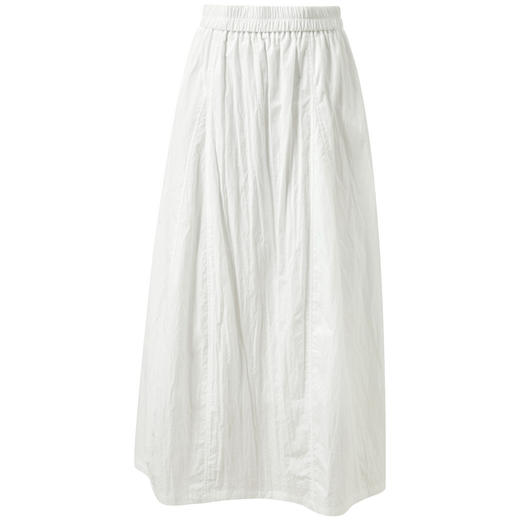 【防透小白裙】三彩2026春季新款高腰半身裙A字裙长裙显瘦气球裙M 商品图4