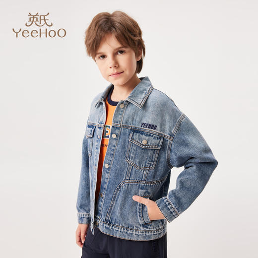 【英氏】【140-175】男童春秋牛仔外套 商品图5