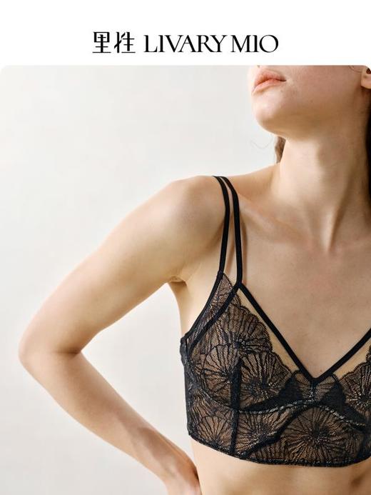 里性 LIVARY MIO 漫漫法式三角杯内衣双肩带双罩杯蕾丝无钢圈背心 商品图1
