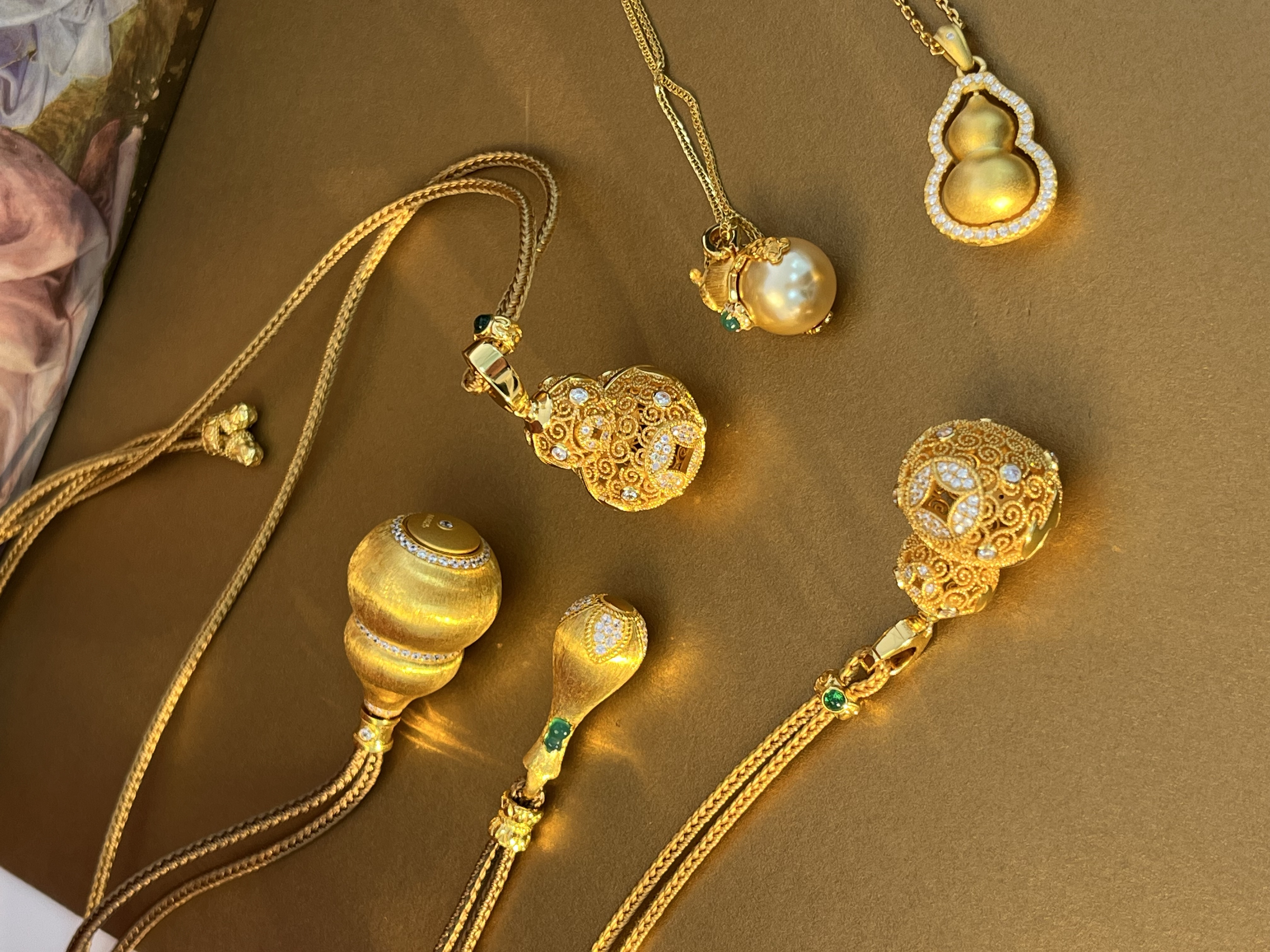 多喜乐 多福禄 葫芦在手  福禄我有 银镀金首饰 金玉满堂 福禄宝瓶  福禄花丝  （非质量问题 不退不换）