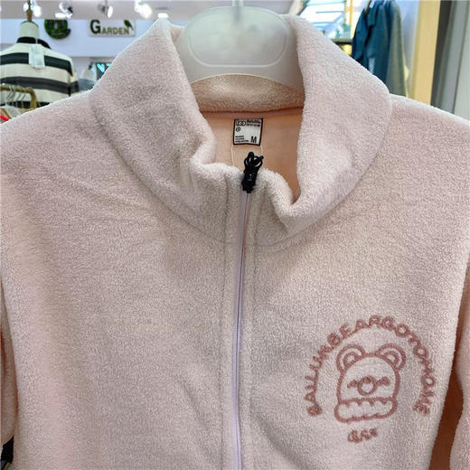 女士立领休闲睡衣套装果粒绒保暖可外穿家居服套装【24R41088】 商品图2