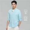 佐丹奴男装26年经典全棉牛津纺狮子绣花衬衫01046083 商品缩略图3