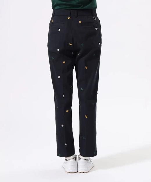 BEAMS 女士高尔夫秋冬 刺绣徽标通体图案弹力直筒长裤 柔软亲肤 商品图13