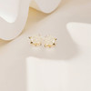 三彩2026新款法式仙气珠光立体花朵耳钉s925银轻奢优雅约会女 商品缩略图1