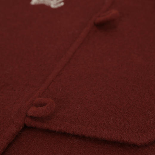 RE410斯尔丽26春季新款绵羊毛金丝刺绣款新中式韵味双面手工马夹 商品图8