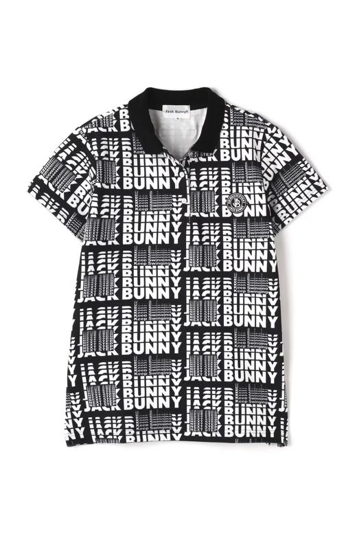 Jack Bunny 情侣款 女士高尔夫 秋季新款 字母印花polo衫短袖 弹力透气 商品图11