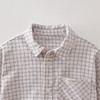 马克珍妮格纹画册男童透气汉麻衬衫2026年春装新款560278 商品缩略图2