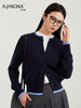 【四季穿搭】阿菁娜春季新款四季穿搭万能公式羊毛假两件开衫可单穿可内搭解锁春夏秋冬N种搭配F31C318012 商品缩略图2