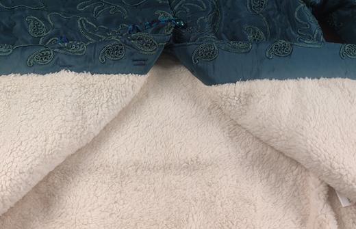 【特价清仓】妈妈加厚加绒唐装棉袄中老年冬季保暖优雅0130006兰 商品图1