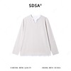 SDSA男装2026新款高贵轻奢潮牌时尚撞色假两件圆领长袖T恤百搭潮 商品缩略图0