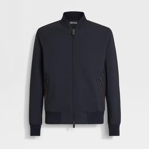 【二】ZEGNA 杰尼亚 男士Trofeo™ Elements 羊毛飞行员夹克外套 深蓝色 E7T20 7100 531 商品图0