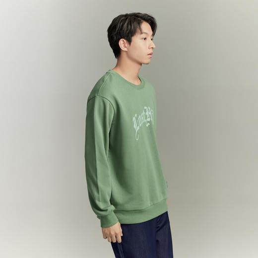 GXG男装秋季时尚字母印花男士休闲宽松圆领长袖卫衣K&C 商品图1