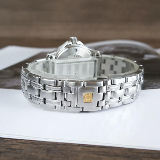 【95新】OMEGA 欧米茄2583.80.00石英机芯日期显示28MM（女款）海马系列精钢160126NJS27 商品图5