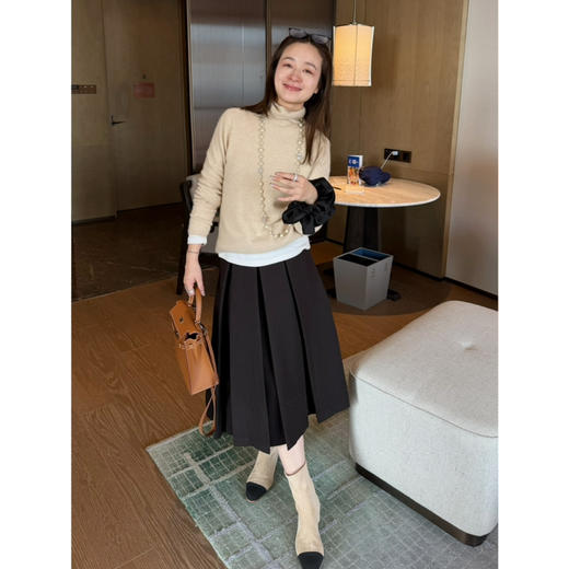 2602103     厚羊毛 百褶裙 A子版型 遮肉百搭 商品图8