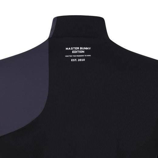 Master bunny 高尔夫女士 开叉领口 拼接竖条纹针织短袖T恤 舒适透气 商品图13