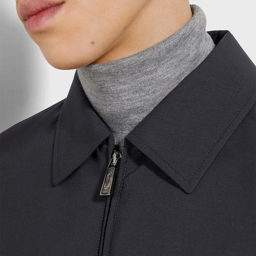 ZEGNA 杰尼亚 男士 Trofeo™ Elements 羊毛填充拉链棉服 深蓝色 E7T20 7140K 531 商品图3