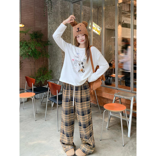 <曾小咸推荐>3.17现货秒杀 ！微信超特价！韩系卡通印花长袖t 日常159.99 立减90 秒杀69.99！！ 商品图3