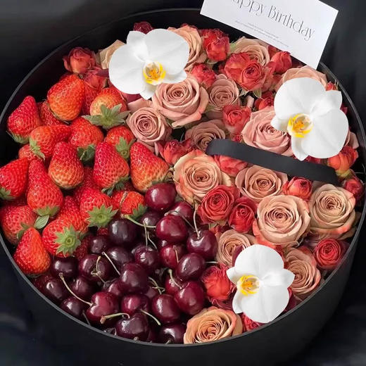 车厘子草莓成品水果花束同城配送北京上海广州送女友生日情人节礼物 商品图3
