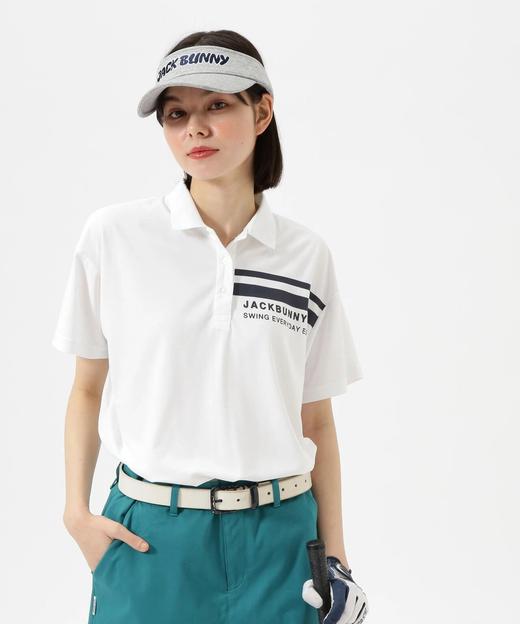 Jack Bunny 高尔夫女士 背面百褶设计速干透气polo领短袖衬衫 商品图2