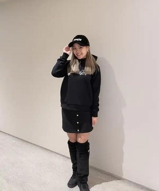 BEAMS GOLF 女款 秋冬新款橙标绗缝款连帽印花宽松运动卫衣 商品图12