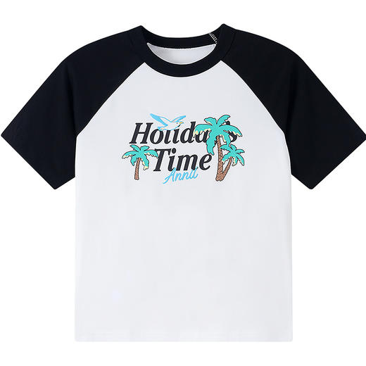 男童圆领短袖针织衫夏季新款安奈儿童装EB621598 商品图6