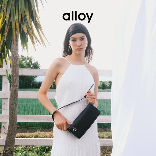 alloy 小众方盒子包单肩休闲时尚牛皮腋下包轻便通勤包 商品图0