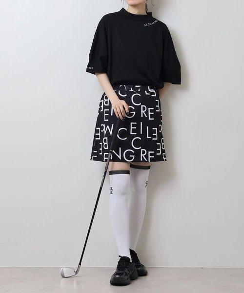 CECIL McBEE green 高尔夫女士 宽松落肩字母半袖T恤 简约舒适 商品图8