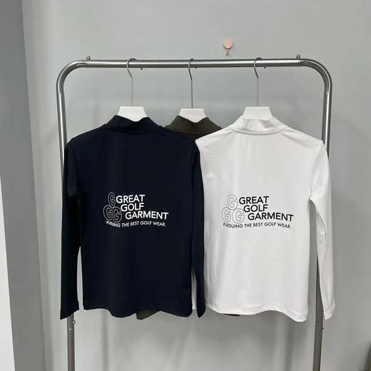 GGG 高尔夫 女士 经典长袖高领衫 光滑小高领T恤 运动休闲修身 商品图0