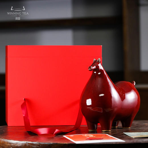 问鼎红马摆件 钧瓷红 商品图2