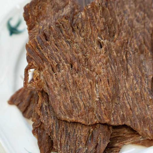 【温州湖岭·近三十年老店的风干牛肉干】  80g±/包    大片原切，有嚼劲但不废牙，能品出牛肉原香 商品图2