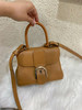 德尔沃 birlliant 焦糖色 牛皮mini 斜挎包 商品缩略图0