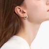 【宋轶同款】三彩2026新款法式轻奢极简弧形滴釉耳钉s925银针女 商品缩略图2