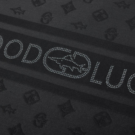 德鲨夏新款提花短袖圆领T恤男时尚立体烫钻休闲上衣打底衫 商品图4