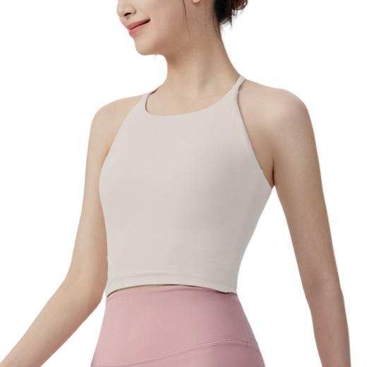 YOGACODE【火树银花系列】吸汗速干瑜伽背心女带胸垫收副乳健身运动背心DWC116008 商品图4
