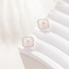 三彩2026新款幸运四叶草仿水晶耳钉合成锆石轻奢出游约会耳饰女 商品缩略图4