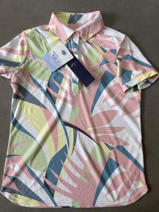 callaway高尔夫女装 花色翻领短袖 200cc透气凉感面料 防晒速干 商品图8