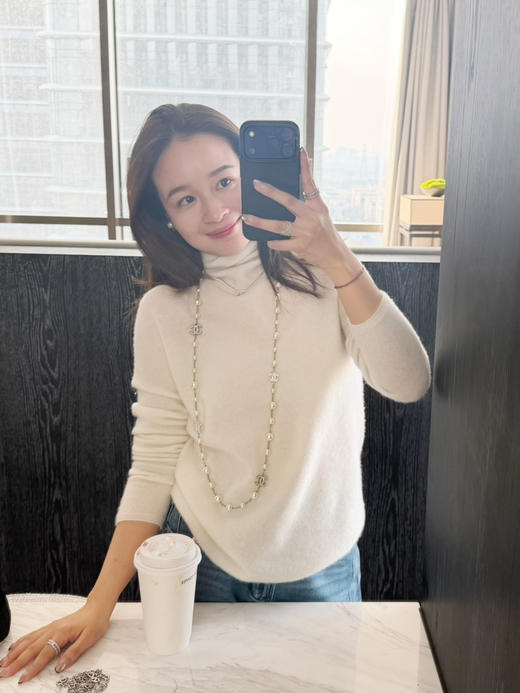 2602104    山羊绒 卷边自由领 “一线成衣” 商品图5