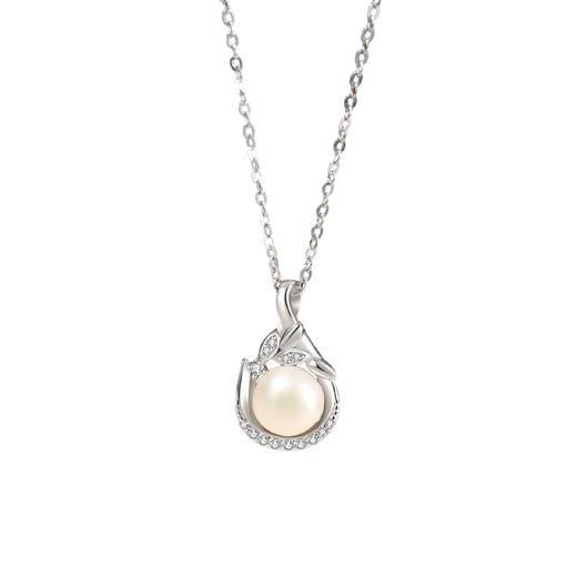 【穗月珍珠】纯银麦穗水滴珍珠项链【JHY-N002207B】 商品图4