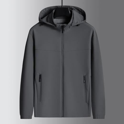 【DSF】大依优型大码男装春秋休闲夹克外百搭商务可拆卸连帽长袖外套 商品图2