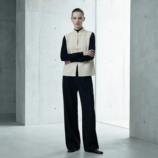 【咕咕同款】PALUOPO/PL复古盘扣马甲ET23189R-A/约重195g帕罗 商品图8