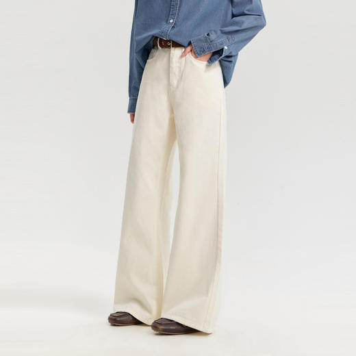 笛莎/Deesha 青少年2026年春季新款斜纹喇叭裤 商品图1