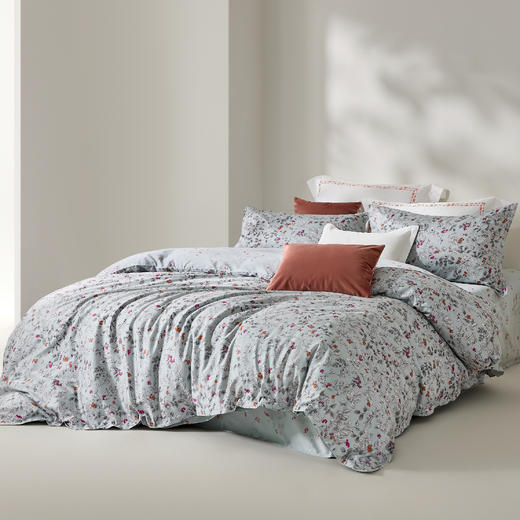 罗莱·雅 柔心蓝荫 40S 全棉四件套 蓝色 商品图3