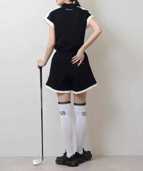 CECIL McBEE green 高尔夫女士 字母印花无袖卫衣短袖 运动背心 商品图3