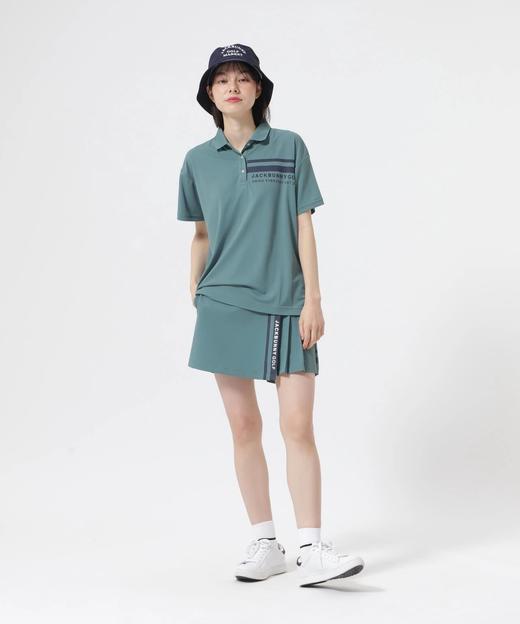 Jack Bunny 高尔夫女士 背面百褶设计速干透气polo领短袖衬衫 商品图1