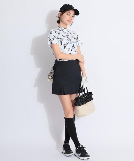 日本St ANDREWS高尔夫 女款 通体字母印花小高领光滑短袖 弹力速干 商品图7