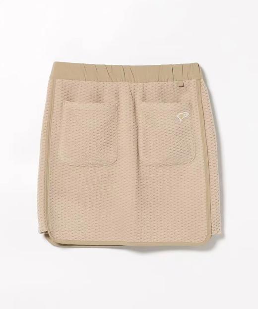 BEAMS 高尔夫 女士  秋冬季新款拼接凹凸菱格格抓绒 松紧腰短裙运动裙 商品图10