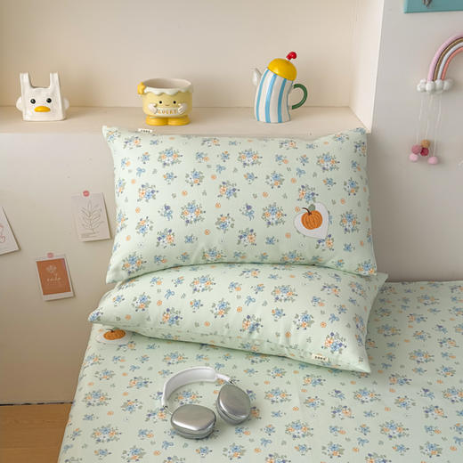 【品牌直发】加倍生活 全新升级原棉老粗布细纱工艺床单凉席三件套-花笺系列 7色可选yc0318020 商品图4