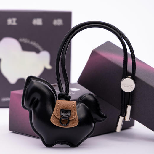 皮革小马香氛挂件｜福曜黑×禧跃粉，让香气与好运同行 商品图3